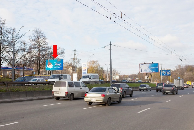 Щит 6.2x3.2,  Победы пр-кт, 59, ст. м. "Берестейская", из центра