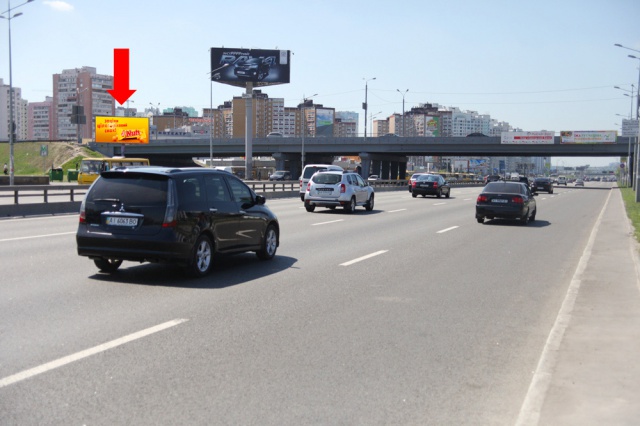 Щит 6x3, Бажана Николая пр-кт, ст. м. "Позняки", перед мостом, в сторону ст. м. "Осокорки" Щит 6x3, Бажана Николая пр-кт, ст. м. "Позняки", перед мостом, в сторону ст. м. "Осокорки"