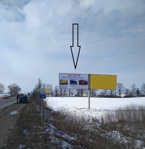 Щит 6x3,  Кольцевая Бровары - Борисполь, АЗС ТНК в направление Броваров, левая