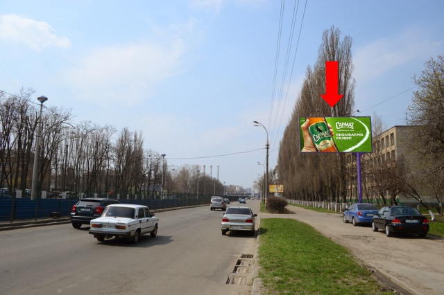 Щит 6x3,  Комарова Космонавта пр-кт, 32, в сторону ж/м "Борщаговка"