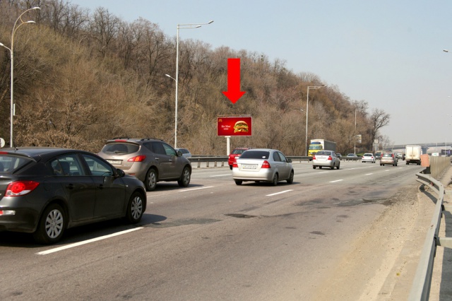 Щит 6x3,  Надднепрянское шоссе, в сторону моста Патона