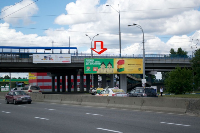 Щит 6x3,  Генерала Ватутина пр-кт, мост О.Бальзака (напр. пр.Московского)