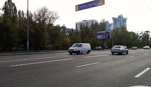 Щит 6.2x3.2,  Воссоединения пр-кт, Серафимовича, 7.150м перед мостом ПАТОНА