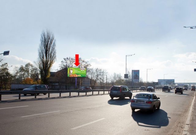 Щит 6x3,  Надднепрянское шоссе за мостом Патона, в сторону Южного моста