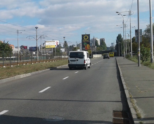 Щит 6x3,  Борщаговская ул., напротив Центрального ЗАГСа, в центр