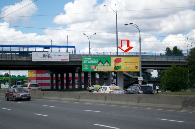 Щит 6x3,  Генерала Ватутина пр-кт, мост О.Бальзака (напр. пр.Московского)